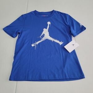 Jordan Royal Blue Tee with Red Jumpman